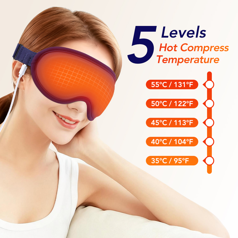 Electric Steam Eye Mask 3D Vib - Eye Mask Heated recension och pris