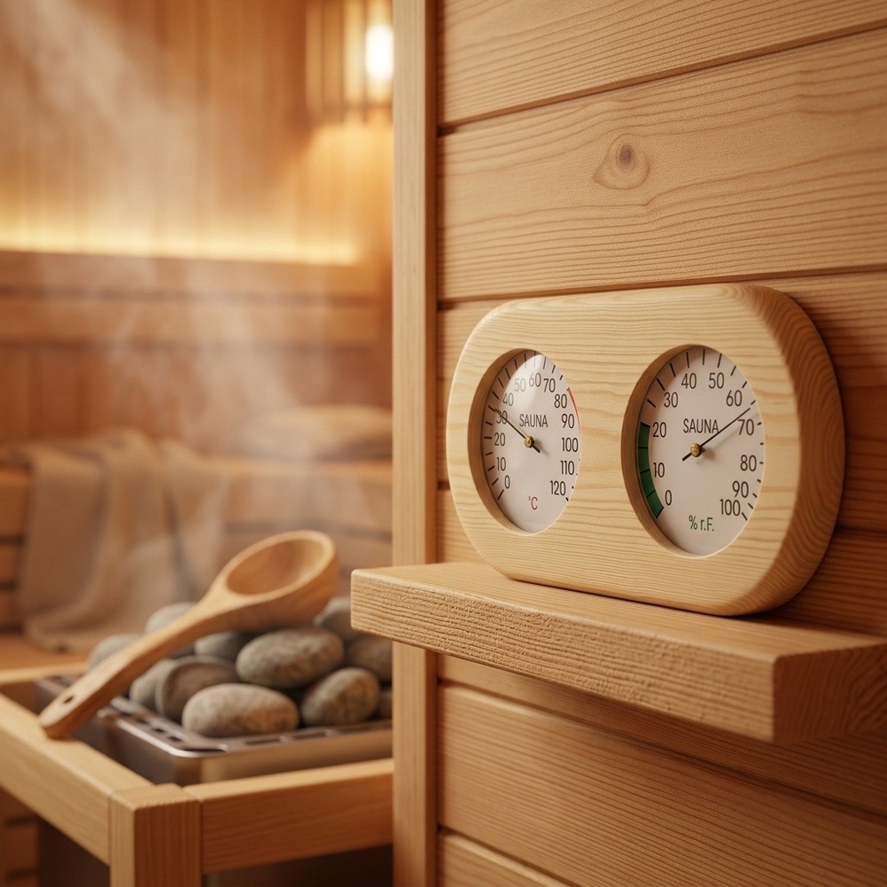 Dual Temperature Humidity Gaug - Spa And Wellness Center recension och pris