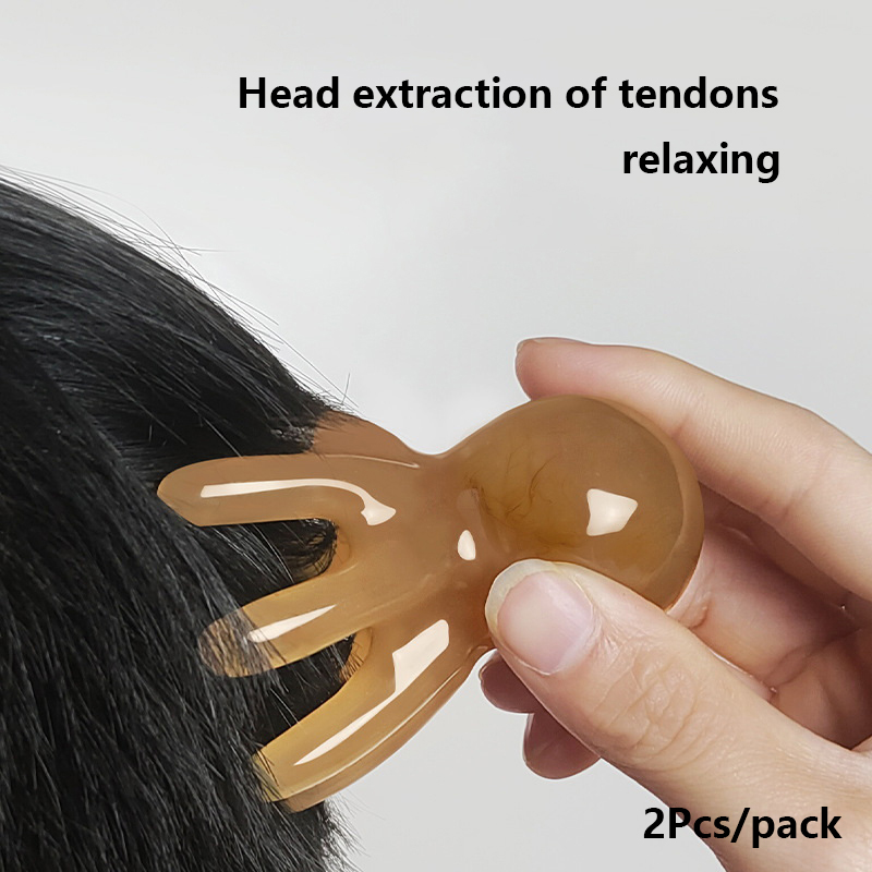 2Pcs Resin Octopus Comb Scalp  - Wellness Spa And Massage recension och pris